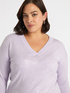 Pullover mit Blumenstickerei image number 2
