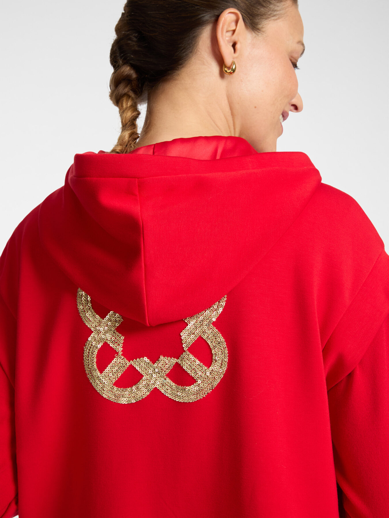 Short-sleeved sweatshirt with zip image number 3