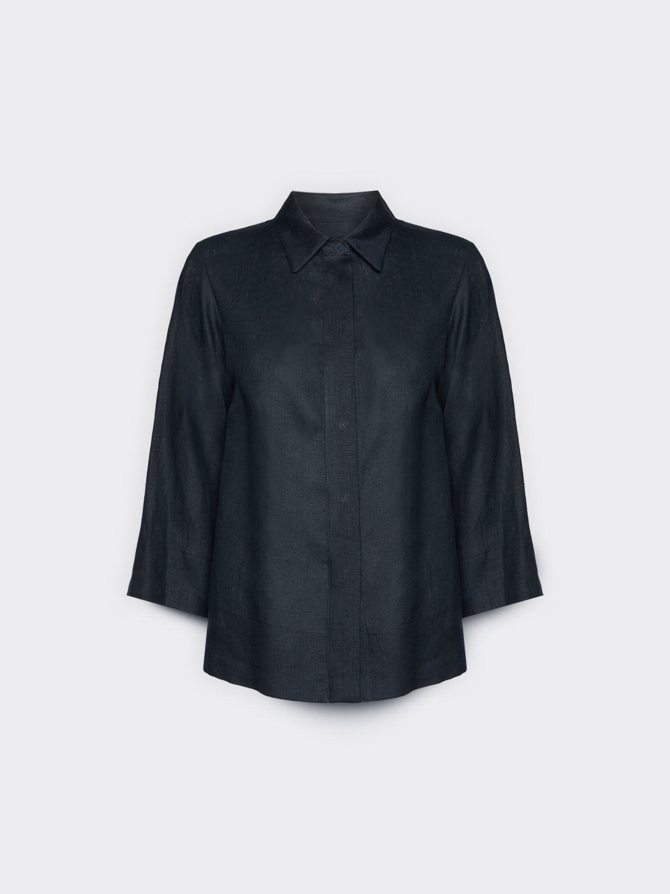 Boxy linen shirt image number 4