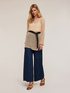 Crochet-effect knitted tunic image number 0