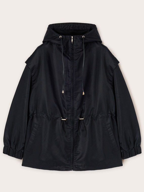 Parka en nylon avec cordon de serrage