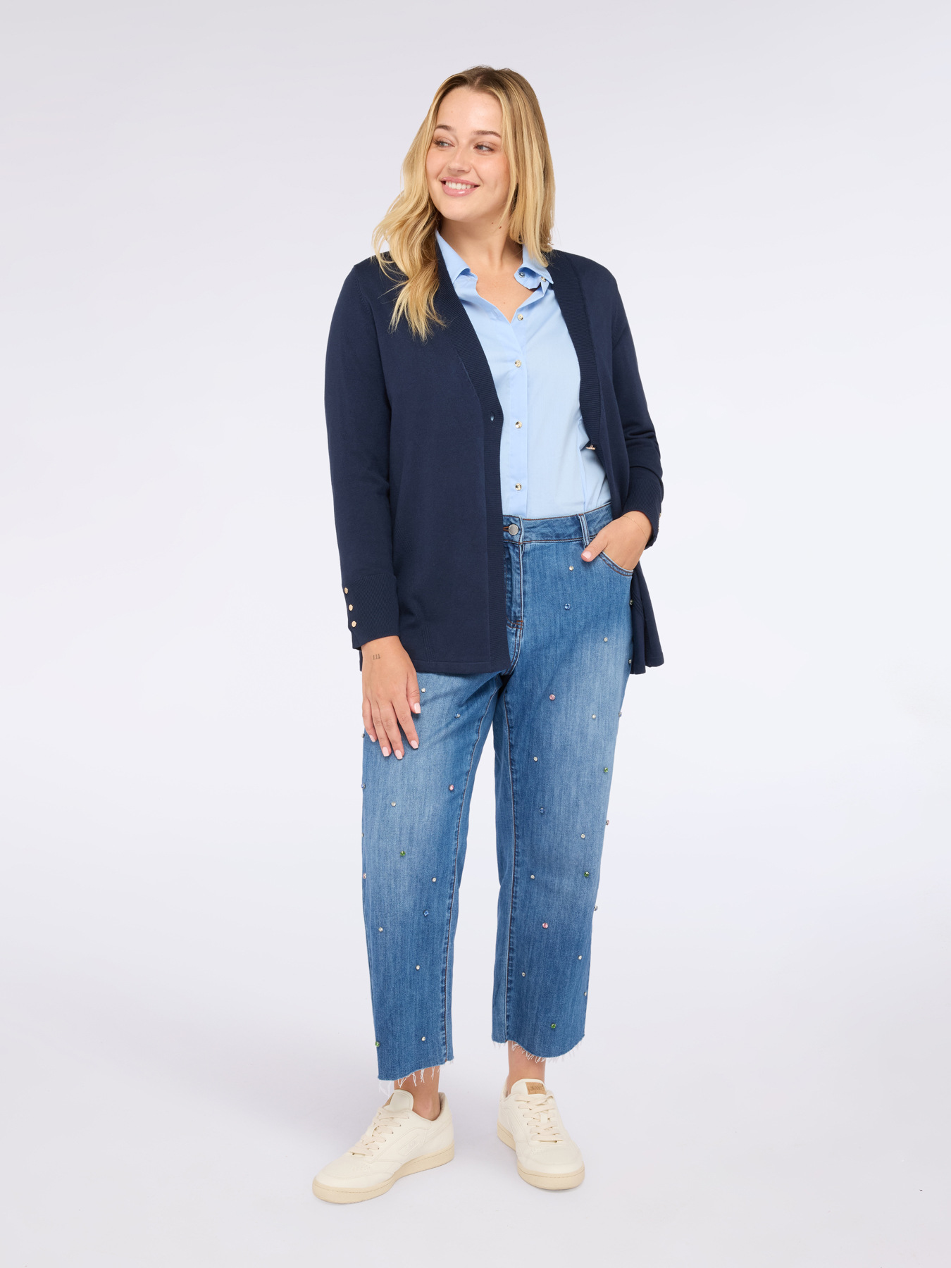 Cardigan in misto viscosa image number 2