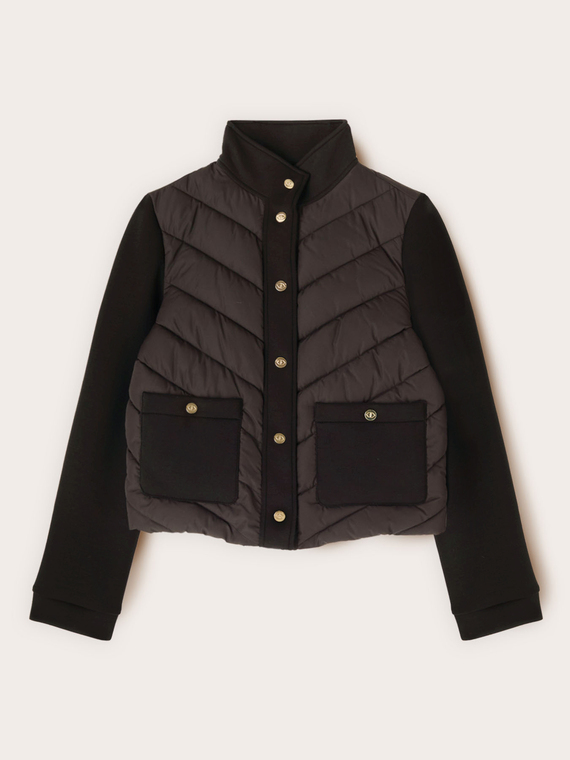 Two-tone puffer jacket