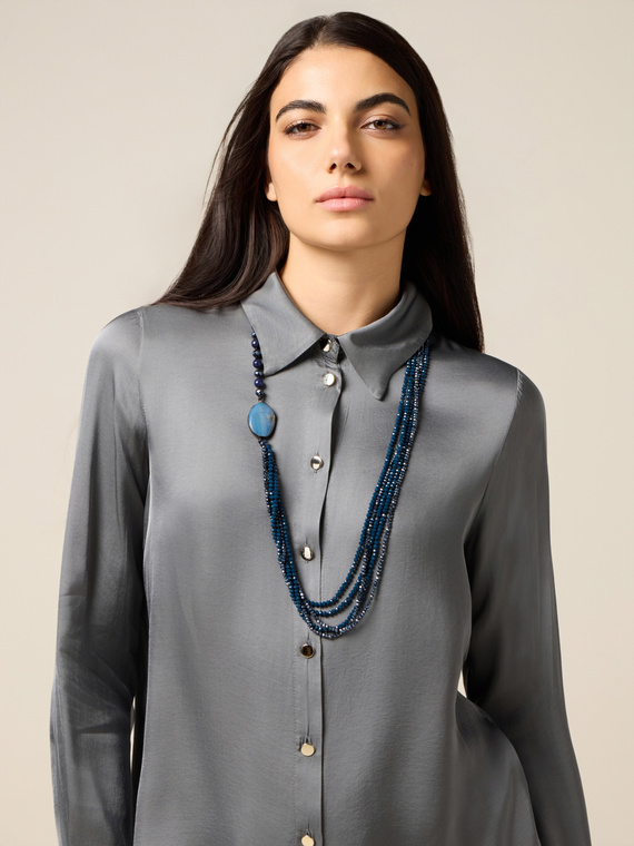 Colier multifir cu element central