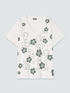 T-shirt en viscose avec imprim&eacute; fleuri et broderie image number 4
