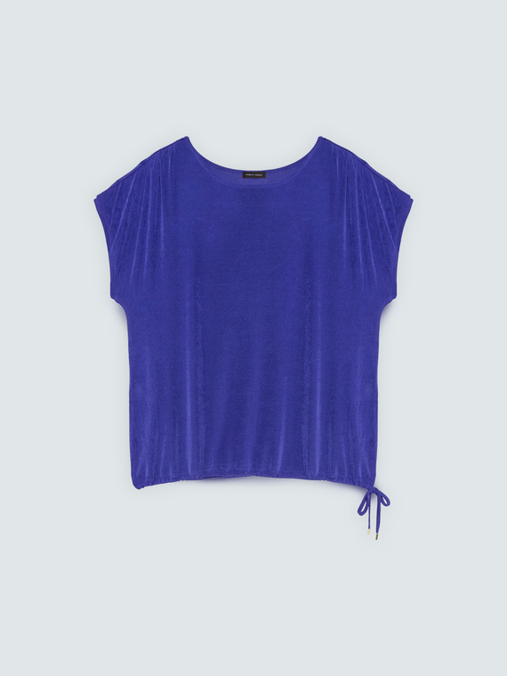 T-shirt in jersey con coulisse
