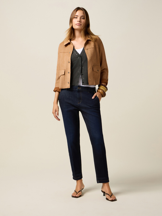 Rinse-blaue Chino-Jeans
