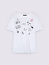 Jersey T-shirt with embroideries and small writings image number 4