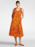 Printed stretch cotton dress image number 0