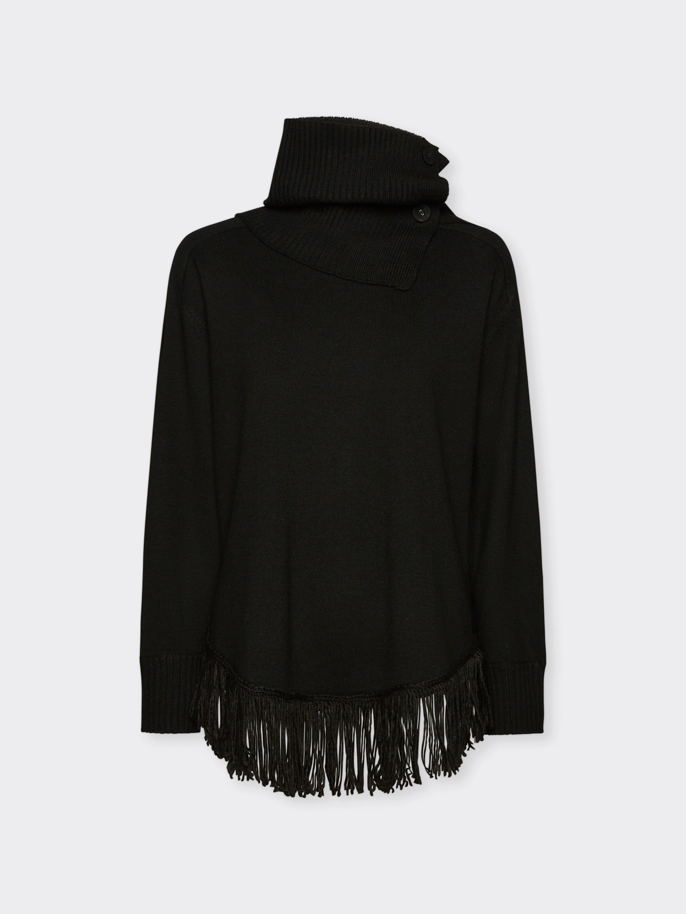 Jumper with fringes and detachable collar image number 5