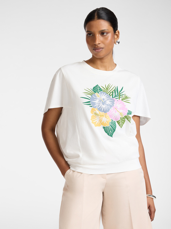 Printed cotton T-shirt