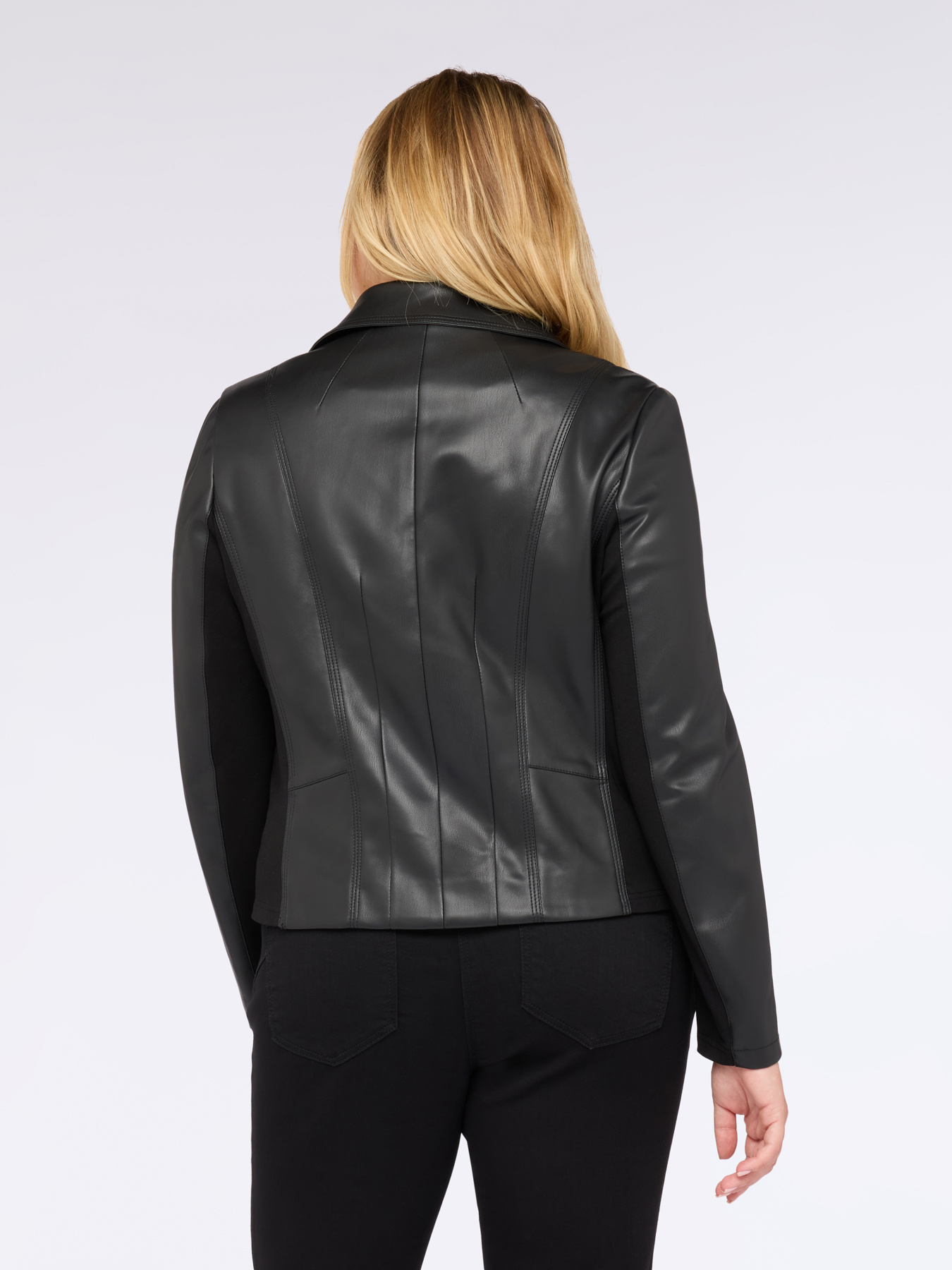 Bikerjacke mit asymmetrischem Reißverschluss image number 1