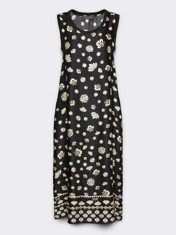 Vestido midi con estampado étnico
