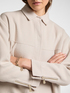 Double wool blend shirt coat image number 3