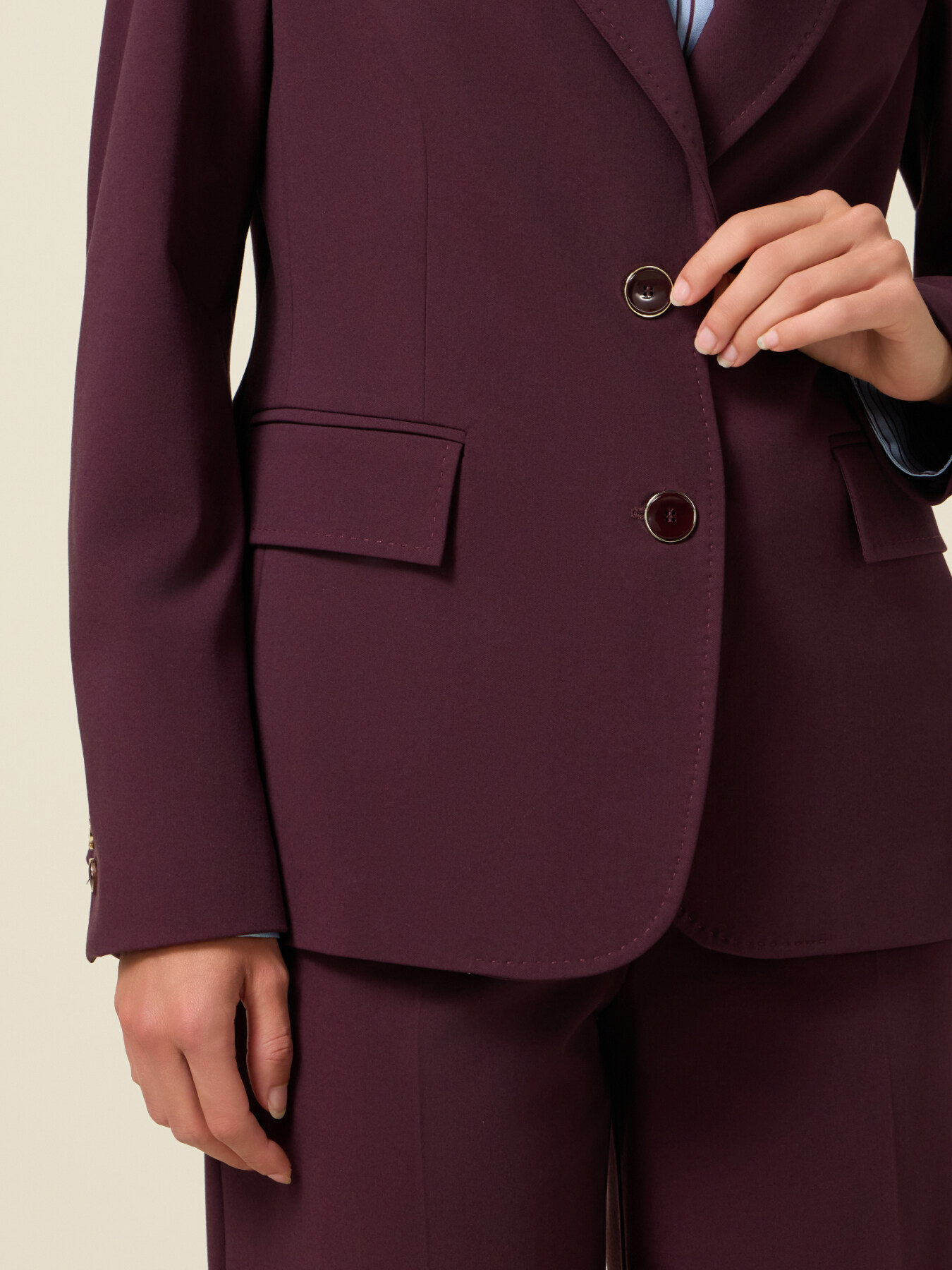 Blazer in flanella misto viscosa image number 4