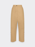 Gabardine trousers with buttons image number 3