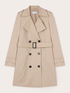 Zweireihiger Trenchcoat aus technischem Gewebe image number 4