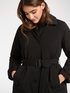 Long down jacket with belt image number 3