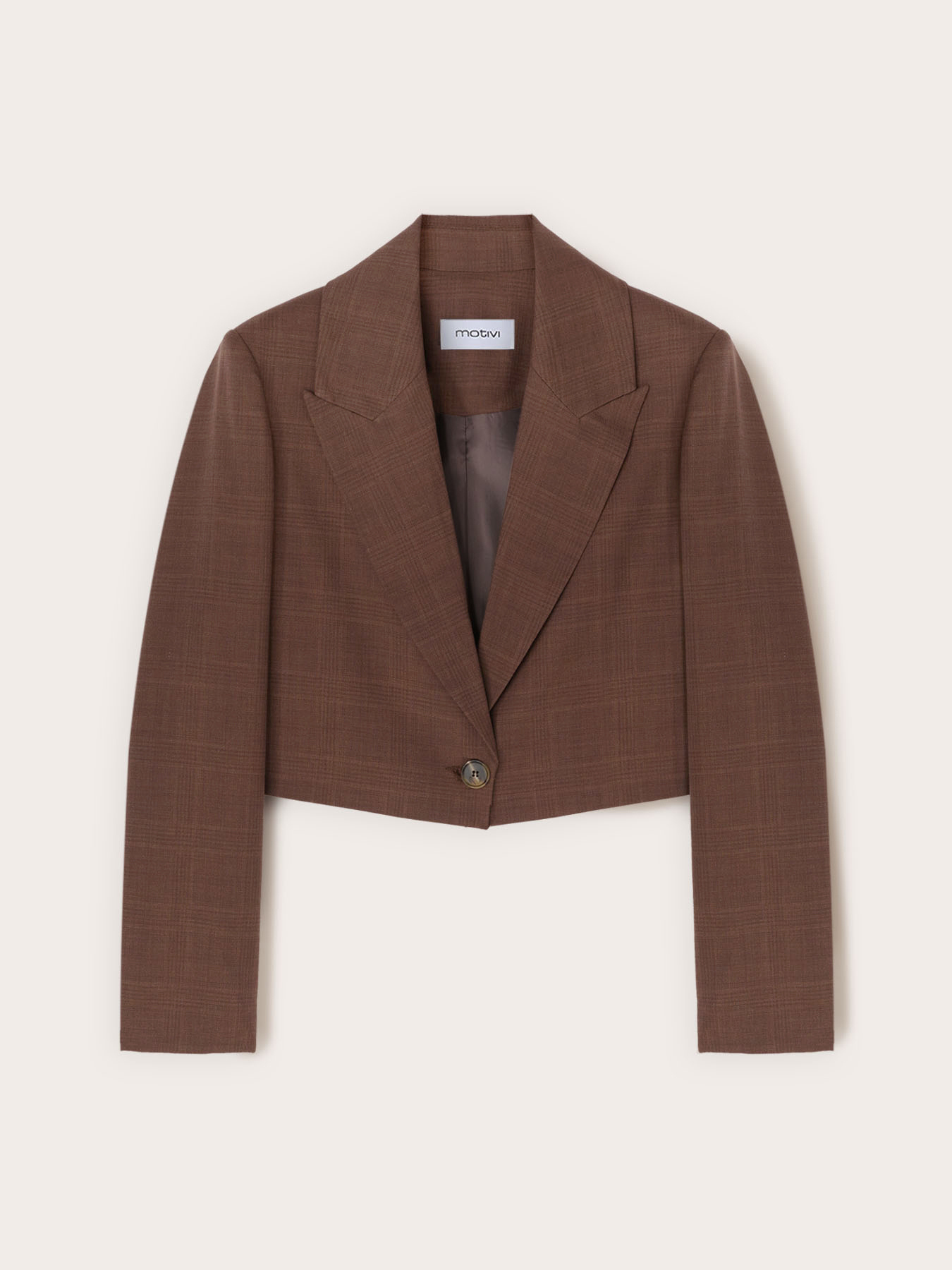 Check pattern spencer jacket image number 4