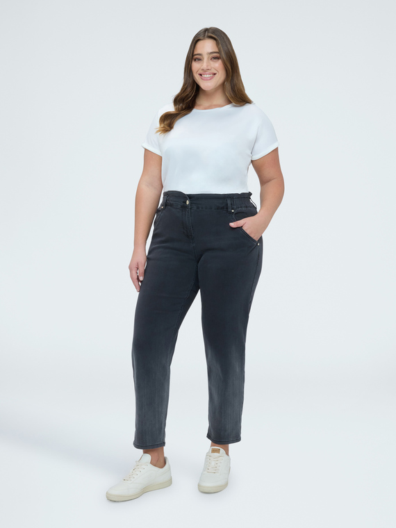 Jeans Balloon Waschung schwarz