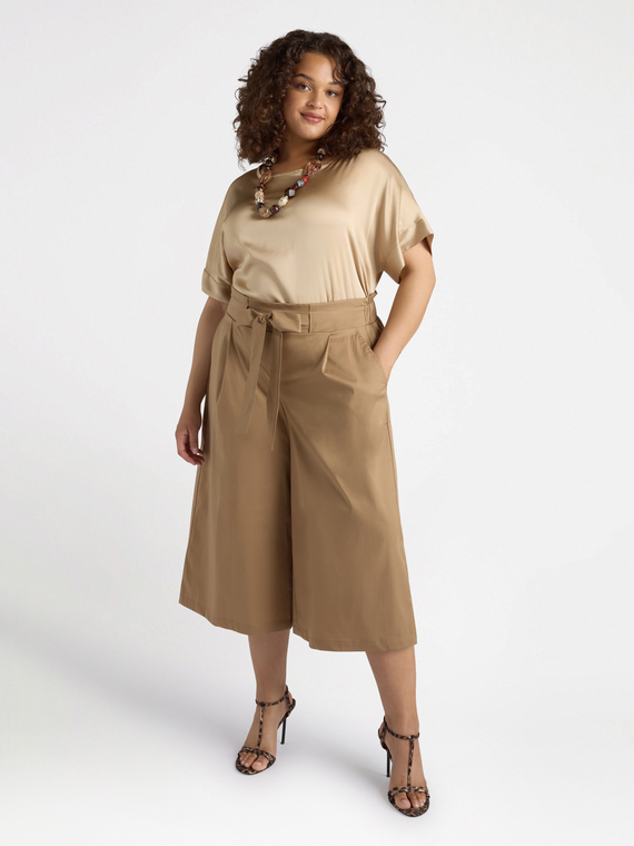 Jupe-culotte en popeline