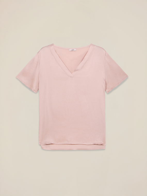 Blusa in raso di viscosa