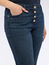 Jeans acampanados lavado azul image number 3