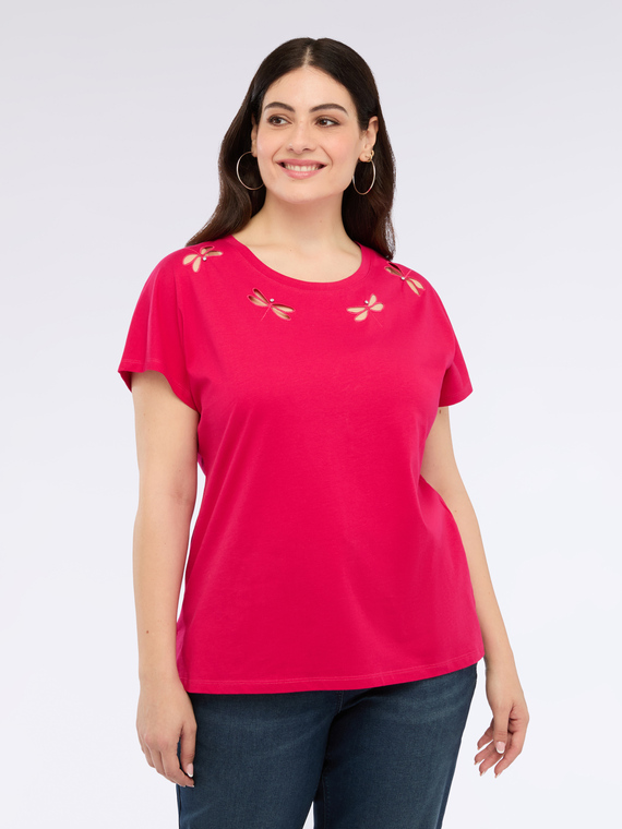 Camiseta con detalle de libélula