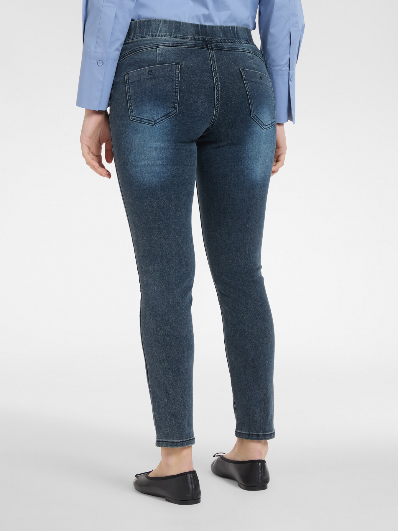 Jeggings &agrave; enfiler avec 5 poches, "Pat" image number 0