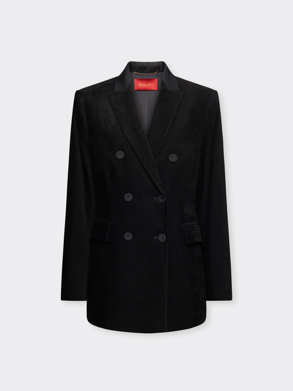 Blazer smoking in velluto