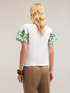 T-shirt with embroidered sleeves image number 1