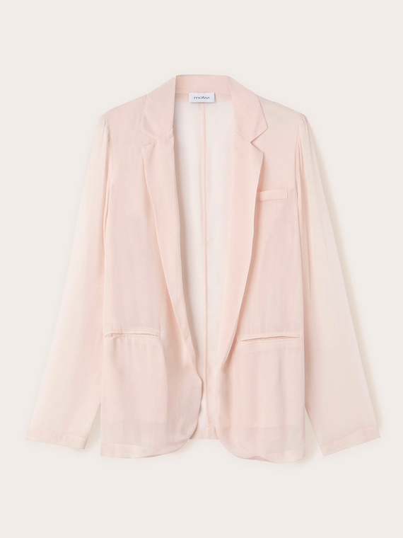 Deconstructed georgette jacket