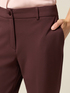 Pantaloni cropped in tessuto crêpe image number 4