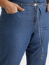 Palazzo jeans with laces at the waist image number 3