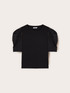 T-shirt with puffed sleeves and stones image number 4