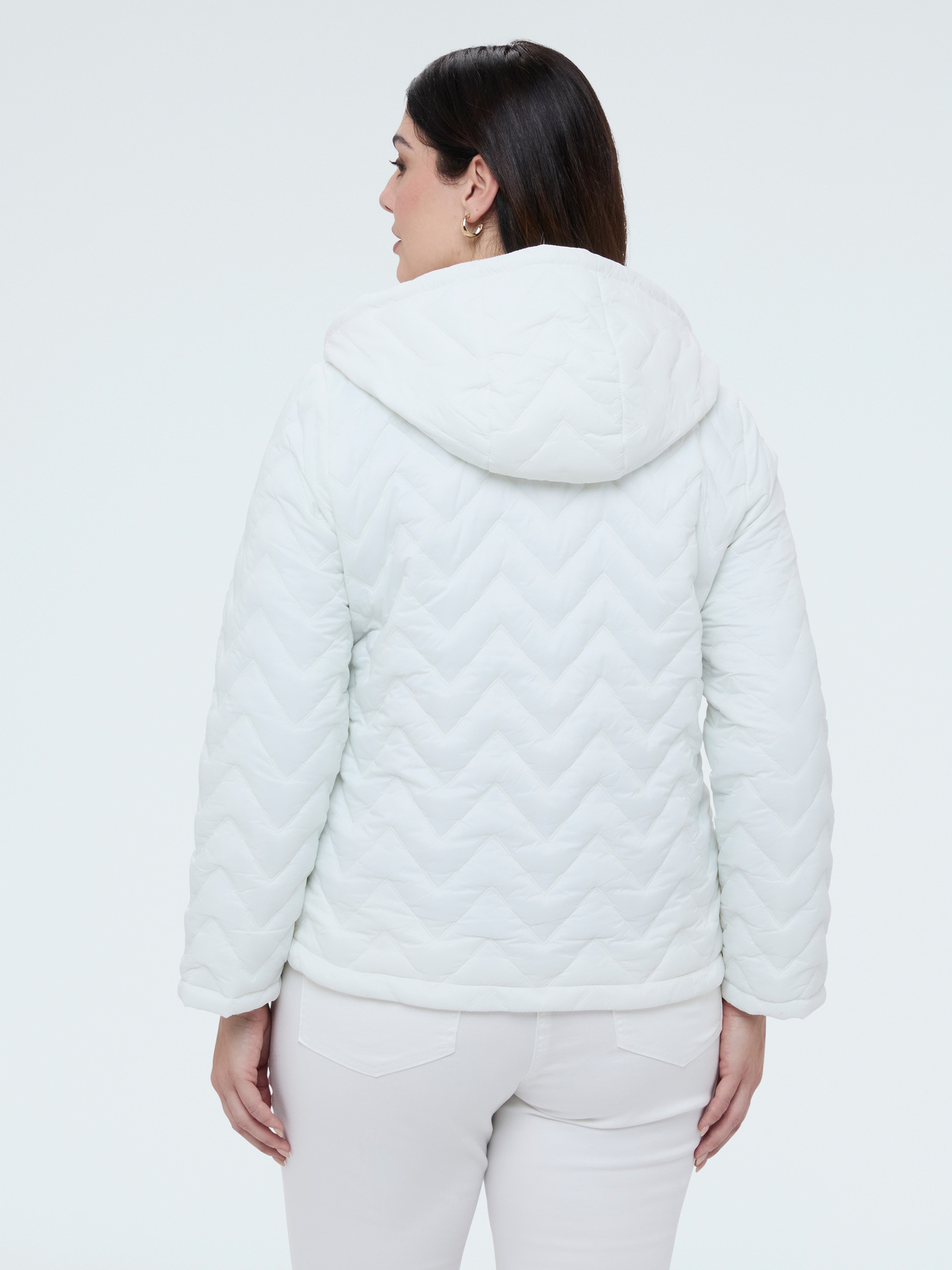 Gesteppte Daunenjacke mit Chevron-Muster image number 2