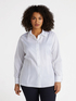 Camicia bianca in cotone stretch image number 0