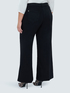 Wide Leg Jeans total black wash image number 1