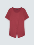 Bi-material t-shirt with wallet detail image number 4