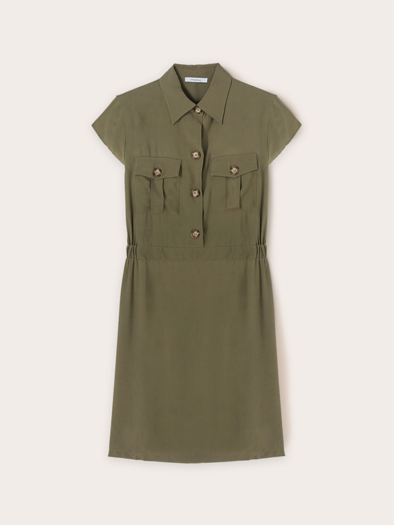 Chemisier dress with pockets