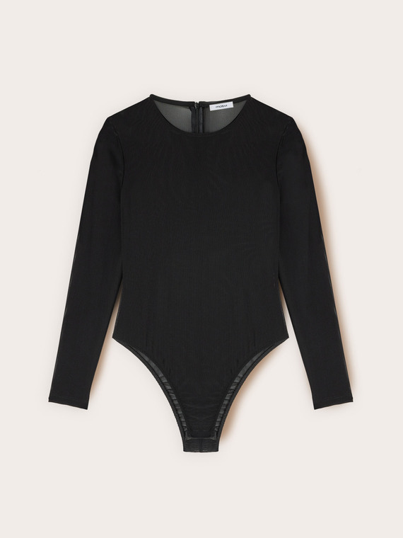 Tulle bodysuit T-shirt