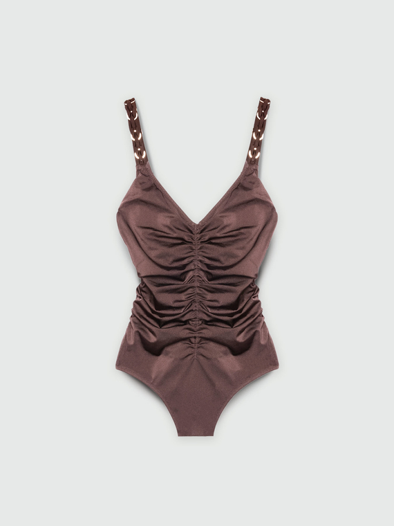 Costume intero tummy control arricciato