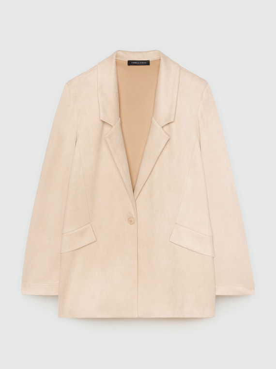 Blazer aus Stoff in Used-Optik