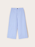 Cropped cotton blend canvas trousers image number 3