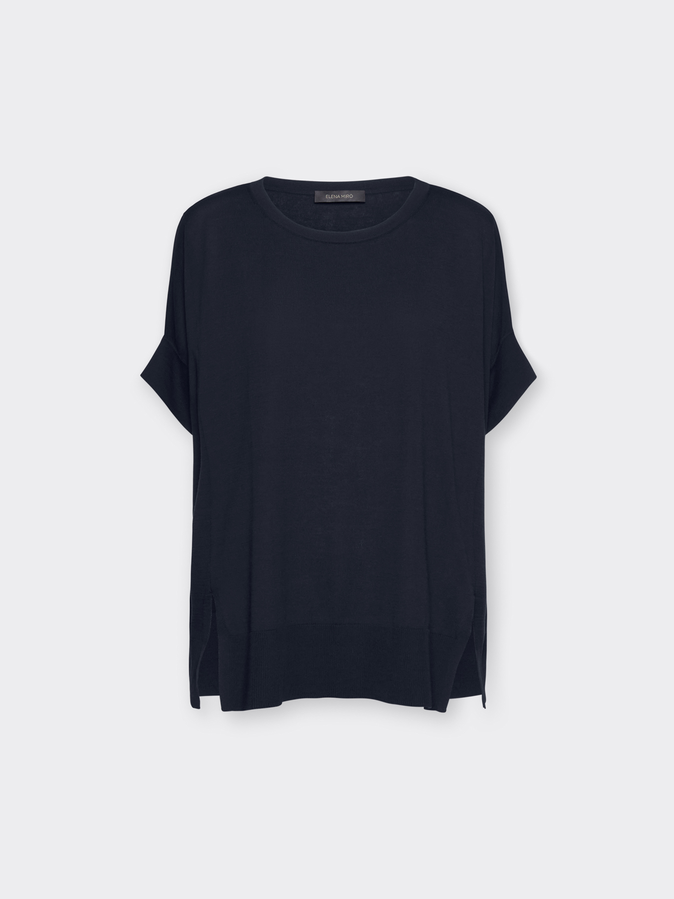 Maglia boxy in cotone e modal image number 4