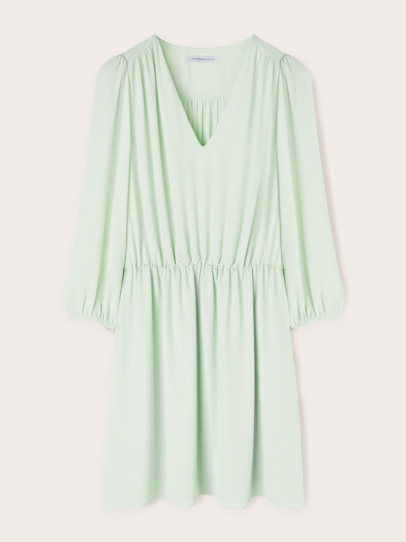 Kurzes Kleid mit Kräuselungen