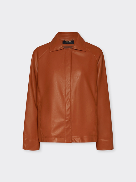 Giacca in tessuto spalmato