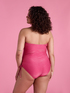One-piece lurex bandeau swimsuit image number 8