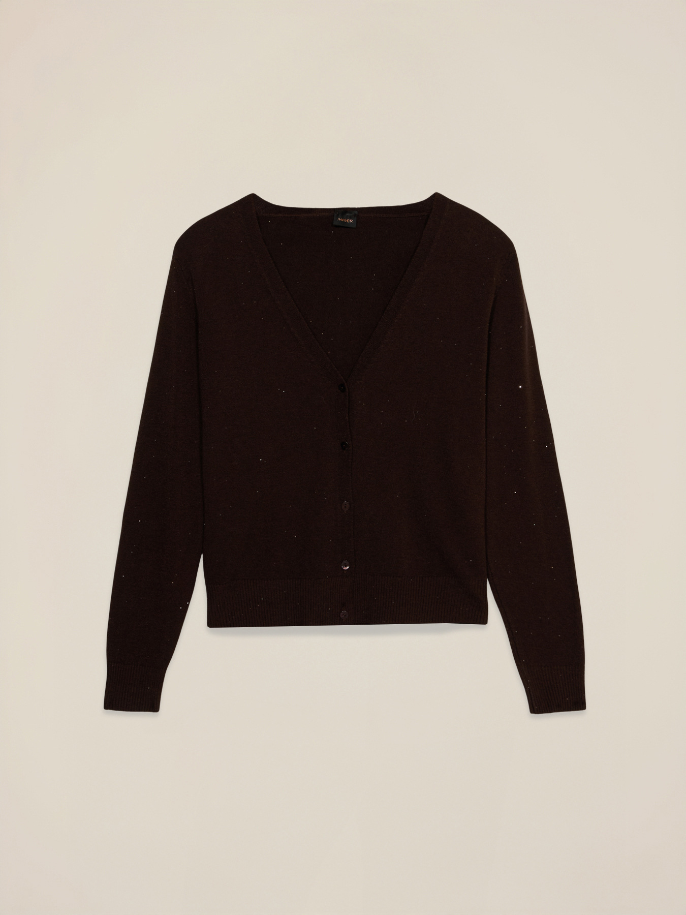 Cardigan with micro sequins image number 4