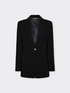 Blazer monopetto in tessuto crêpe image number 5